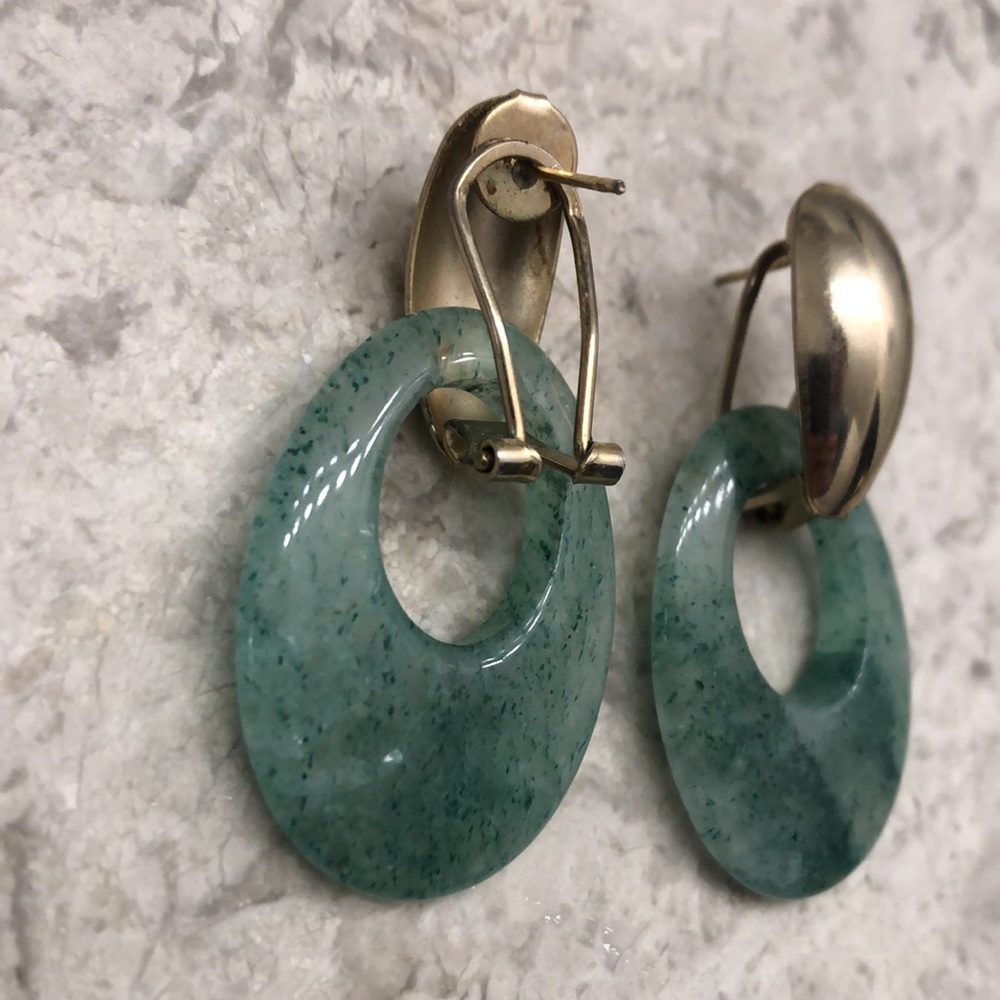 Vintage stone earrings - Picture 3 of 3